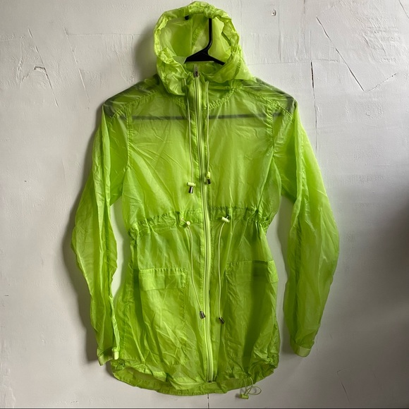 WIND BREAKER lime green size small - Picture 5 of 5